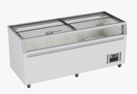 Thermaster Zcd‑l210g Supermarket Island Freezer Glass Lids